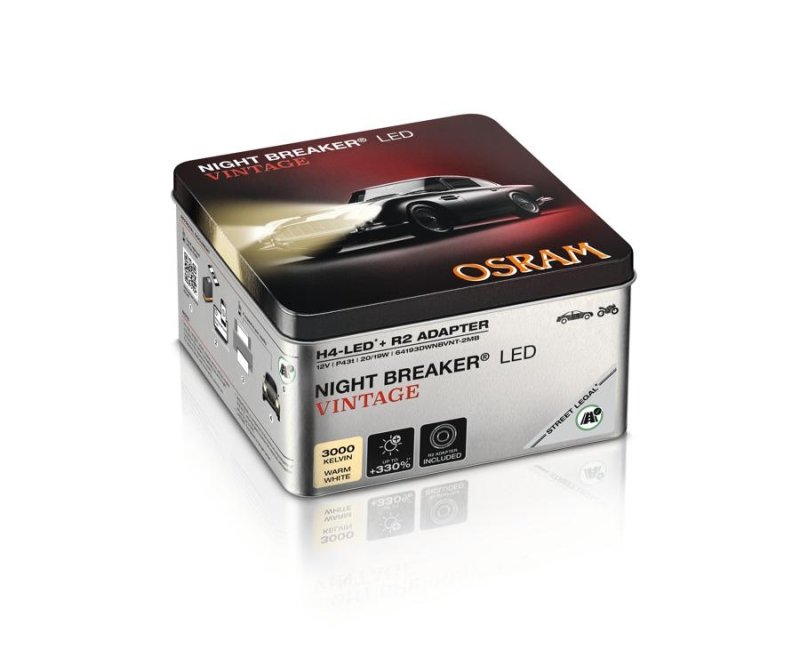 OSRAM H4 LED Night Breaker VINTAGE warmweiß Seat Ibiza 4 (6J) mit Zulassung